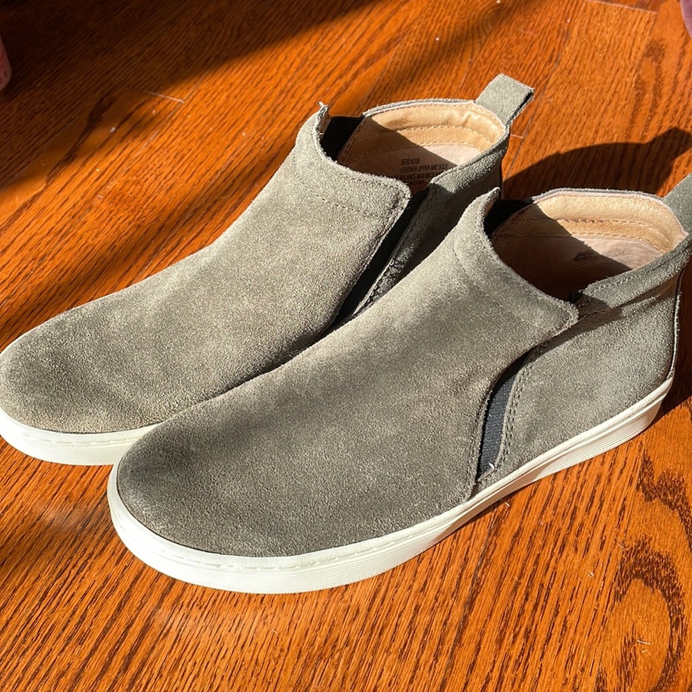 Olive high top sneaker